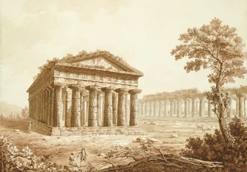The Temple of Neptune and the Basilica at Paestum
